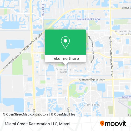 Mapa de Miami Credit Restoration LLC