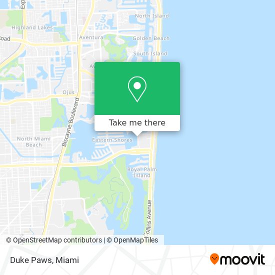 Mapa de Duke Paws