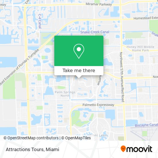 Attractions Tours map