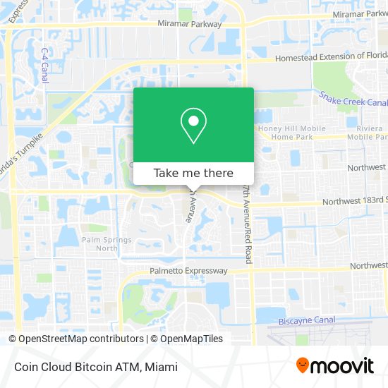 Coin Cloud Bitcoin ATM map