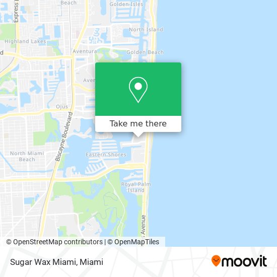 Sugar Wax Miami map