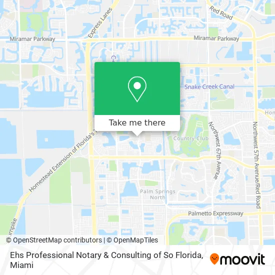 Ehs Professional Notary & Consulting of So Florida map