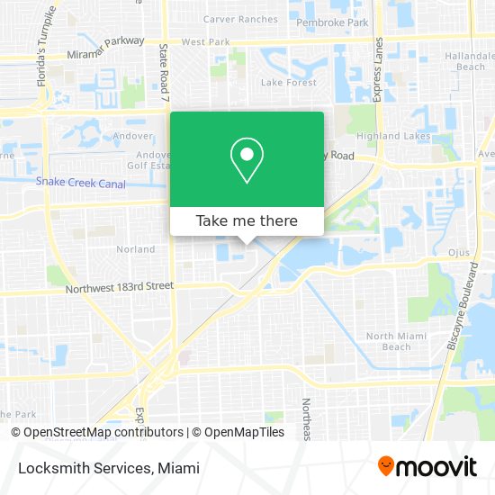 Locksmith Services map