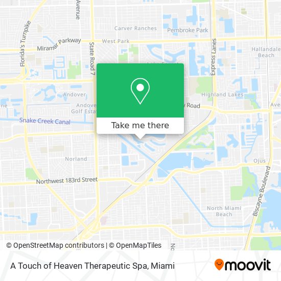 A Touch of Heaven Therapeutic Spa map
