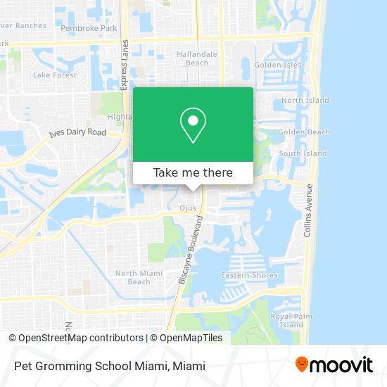 Mapa de Pet Gromming School Miami