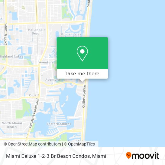Miami Deluxe 1-2-3 Br Beach Condos map