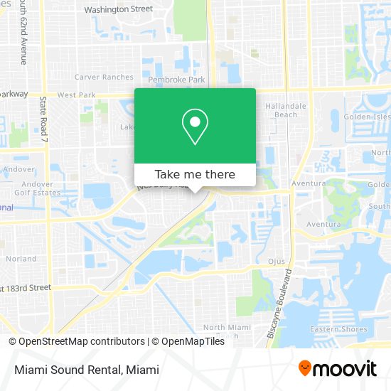 Miami Sound Rental map