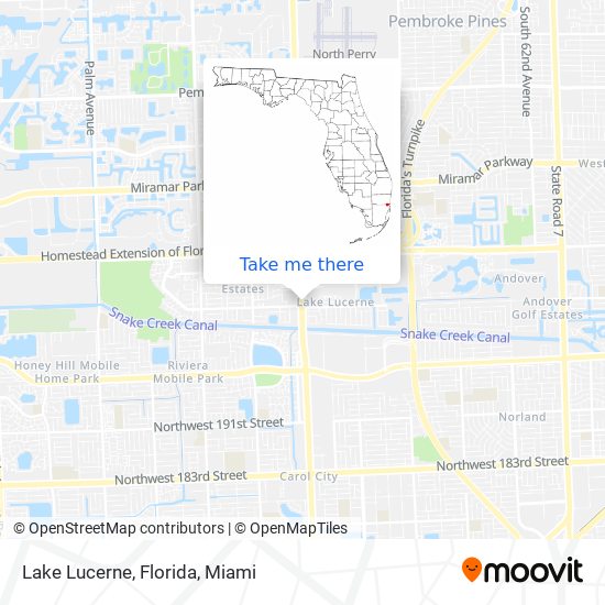 Lake Lucerne, Florida map