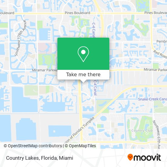 Country Lakes, Florida map