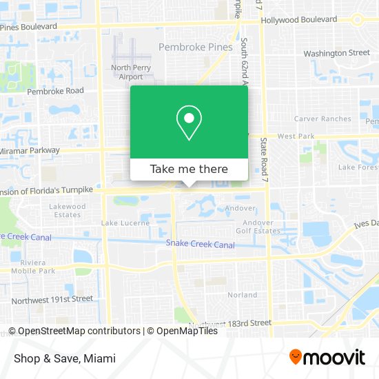 Shop & Save map