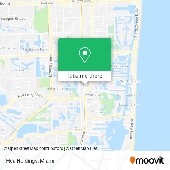 Hca Holdings map