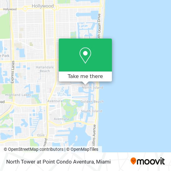 North Tower at Point Condo Aventura map