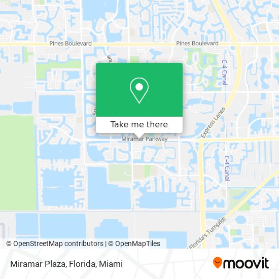 Miramar Plaza, Florida map