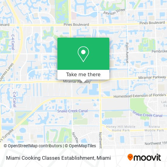 Mapa de Miami Cooking Classes Establishment