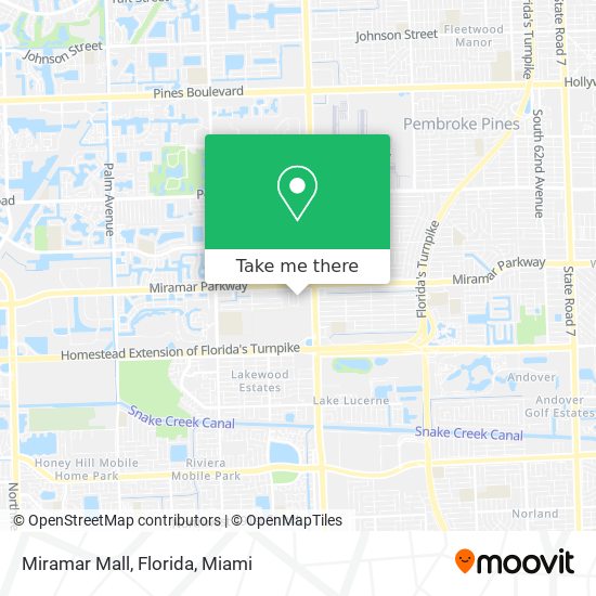 Mapa de Miramar Mall, Florida