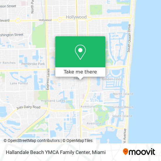 Hallandale Beach YMCA Family Center map