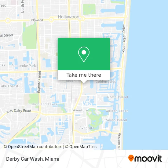 Mapa de Derby Car Wash