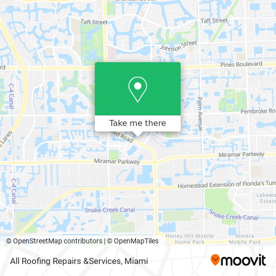 All Roofing Repairs &Services map