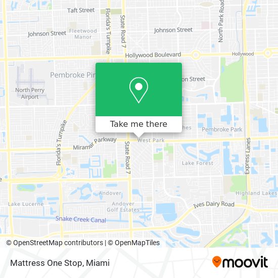 Mattress One Stop map