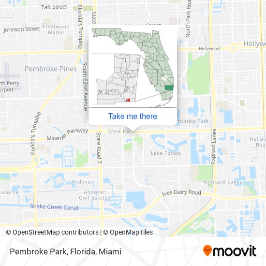 Pembroke Park, Florida map