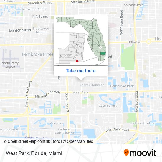 West Park, Florida map