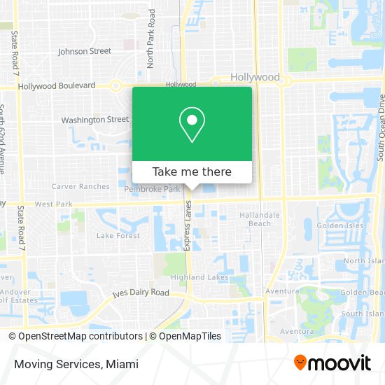 Moving Services map