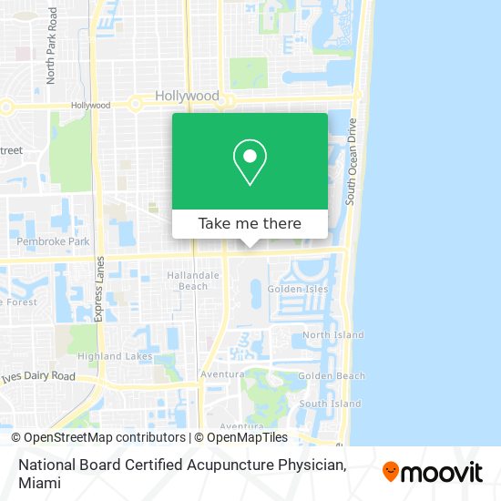 National Board Certified Acupuncture Physician map