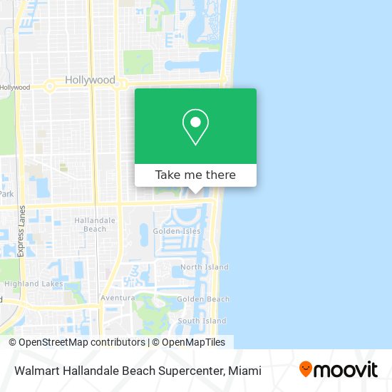 Walmart Hallandale Beach Supercenter map