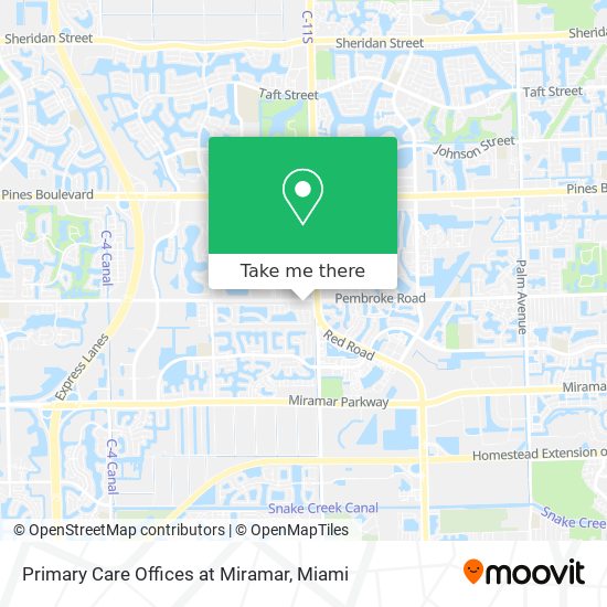 Mapa de Primary Care Offices at Miramar