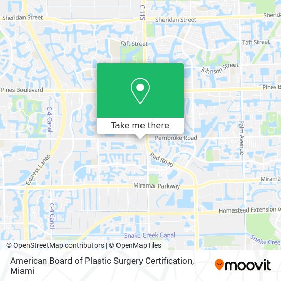 Mapa de American Board of Plastic Surgery Certification