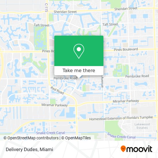 Delivery Dudes map