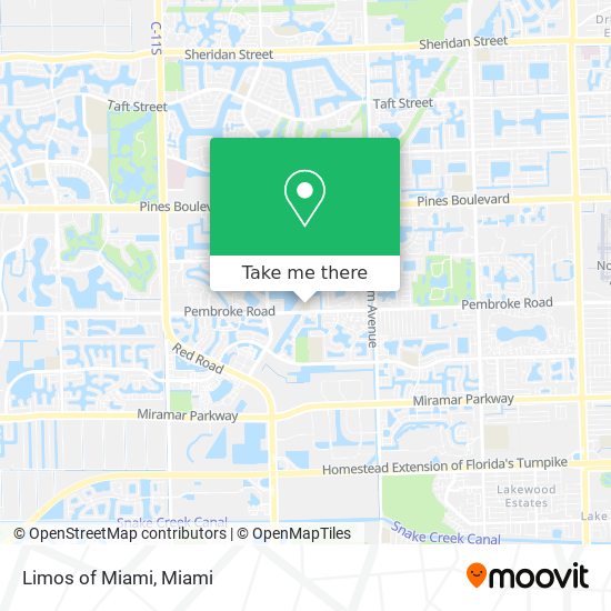 Limos of Miami map