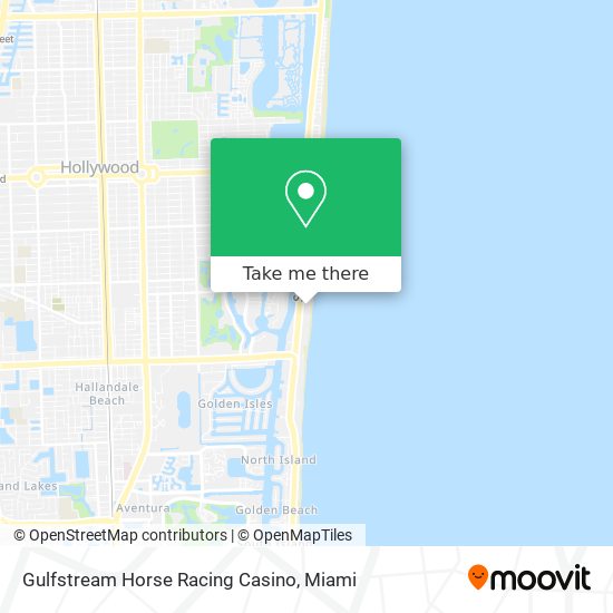 Gulfstream Horse Racing Casino map
