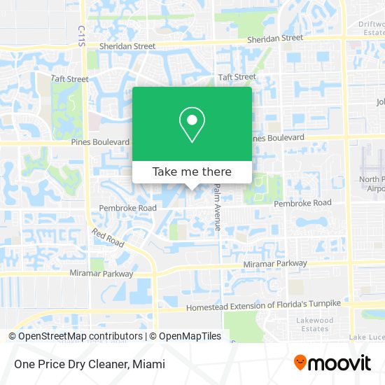 One Price Dry Cleaner map