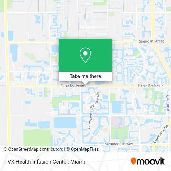 IVX Health Infusion Center map