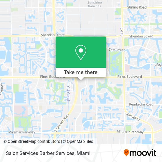 Mapa de Salon Services Barber Services