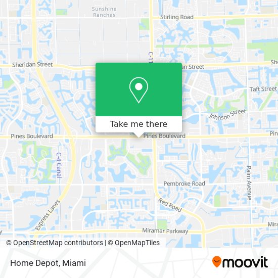 Home Depot map