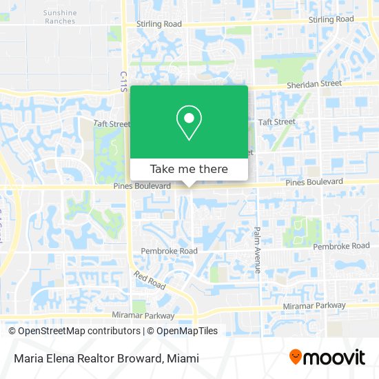 Mapa de Maria Elena Realtor Broward