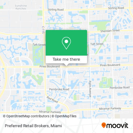 Preferred Retail Brokers map