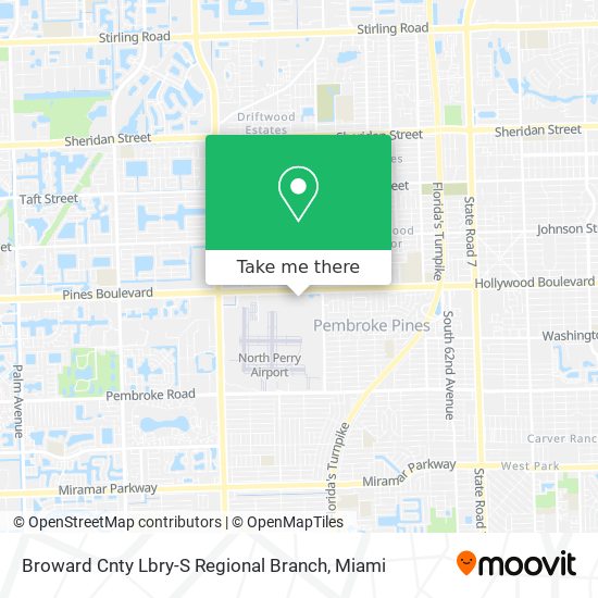 Mapa de Broward Cnty Lbry-S Regional Branch