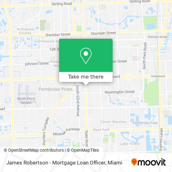 James Robertson - Mortgage Loan Officer map