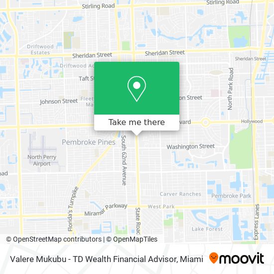 Valere Mukubu - TD Wealth Financial Advisor map