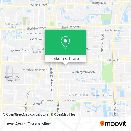 Lawn Acres, Florida map