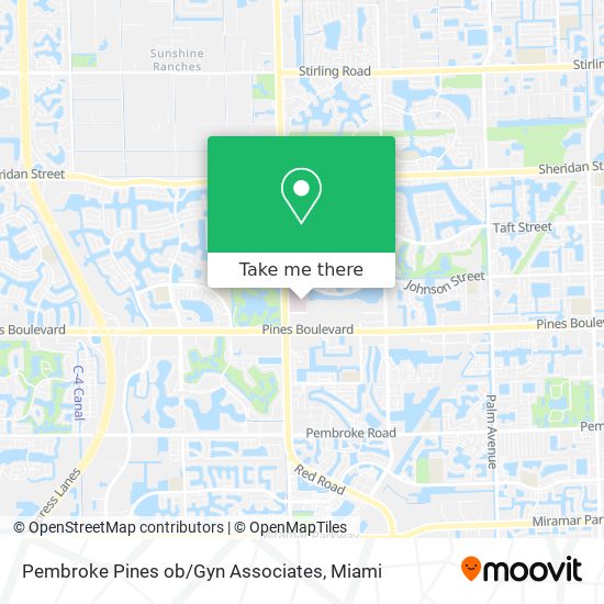 Pembroke Pines ob / Gyn Associates map