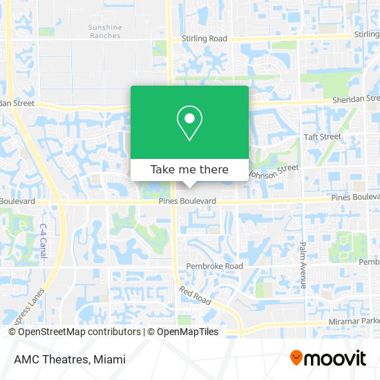 Mapa de AMC Theatres