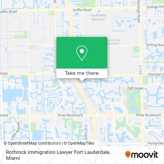 Mapa de Rothrock Immigration Lawyer Fort Lauderdale