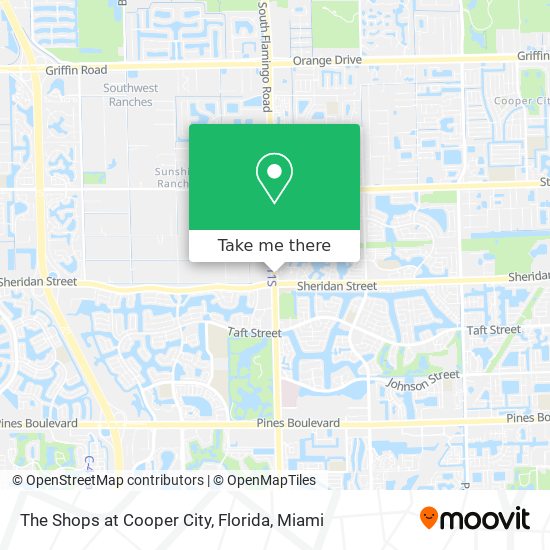 Mapa de The Shops at Cooper City, Florida