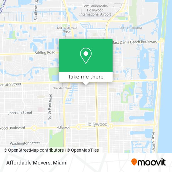 Affordable Movers map