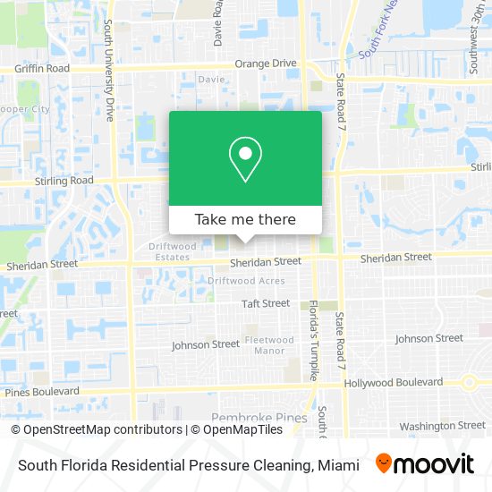 Mapa de South Florida Residential Pressure Cleaning