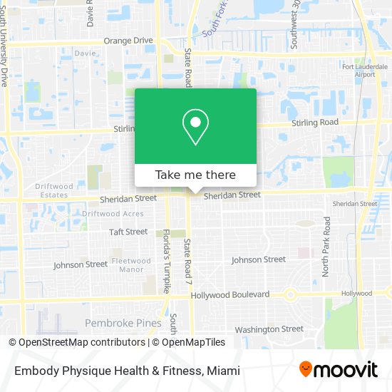 Mapa de Embody Physique Health & Fitness